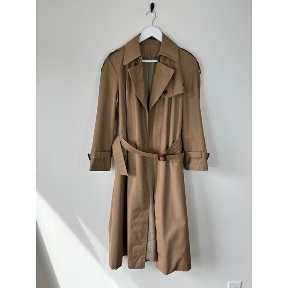 Etienne Aigner Jackets & Blazers - Etienne Aigner Vintage Long Brown Luxury Trench Coat 1970s